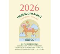 AGENDA Mágica ARIES 2026: Planificador y Vision Board Astrológico con 200+ Frases Recortables en Español | Empoderamiento Femenino y Manifestación Mes a Mes | Regalo Perfecto para Mujer Empoderada