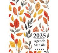 Agenda Mensile 2025: Un anno da gennaio 2025 a dicembre 2025, A4