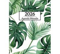 Agenda Mensile 2026: Un anno da gennaio 2026 a dicembre 2026, A4