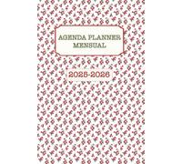 AGENDA MENSUAL 2025-2026: Visualiza tus metas de un vistazo, gana claridad y mantén la motivación todo el año- formato compacto con calendario en 2 ... cada mes y cubierta exclusiva hecha a mano