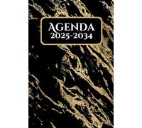 Agenda Mensuel 2025-2034: Planificateur de 120 Mois | 10 ans | de Janvier 2025-Décembre 2034 | 1 mois sur 2 pages | Organisateur Français | Couverture effet Marbre | Format de Poche A5 | 287 pages.