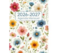 Agenda Mensuel 2026-2027: 2 ans Du 1 janvier 2026 jusqu'a le 31 Décember 2027