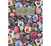 Agenda Mensuel 2026-2027: Calendrier de 2 Ans de Janvier 26 à Décembre 27 - 1 Mois sur 2 Pages || Planificateur Organisateur de 24 Mois avec Jours Fériés || Grand Format - Français