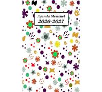 Agenda mensuel 2026-2027 de poche: Planificateur Mensuel 2 ans de Janvier 2026 à Décembre 2027, 1 Mois sur 2 Pages, Format a6.