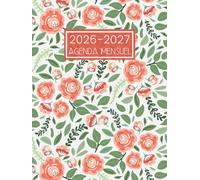 Agenda Mensuel 2026-2027: Planificateur Organisateur de Deux Ans de Janvier 26 à Décembre 27 - 1 Mois sur 2 Pages || Calendrier de 24 Mois avec Jours Fériés - Grand Format
