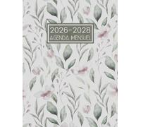 Agenda Mensuel 2026-2028: Planificateur Organisateur de Trois Ans de Janvier 26 a Décembre 28 || 36 Mois Calendrier avec Jours Fériés - 1 Mois sur 2 Pages || Grand Format - Français
