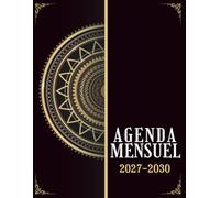 Agenda Mensuel 2027-2030 quatre ans: Planificateur 48 Mois, Du 1 janvier 2027 jusqu'a le 31 Décember 2030