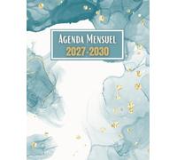 Agenda Mensuel 2027-2030 quatre ans: Planificateur 48 Mois, Du 1 janvier 2027 jusqu'a le 31 Décember 2030, |Théme: Simple |