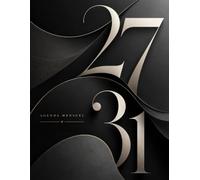 Agenda Mensuel 2027-2031: Planificateur de 60 Mois | 5 ans du 1er janvier 2027 jusqu'au 31 décembre 2031 | Noir Couverture