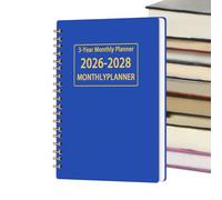 Agenda Notebook 2026-2028, 8.46 Inch Monthly Planner for Offices, Effective Scheduling with Sturdy Binding, Daily Planning Notebook for College, Teacher, Home, Work and School