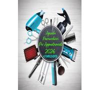 Agenda parrucchieri per appuntamenti 2026: Planoficatore 4 Empleados per parrucchiere, barbiere e estetista dalle 8:00 alle 21:00 con intervalli di 15/30/45 minuti. formato A4