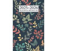 Agenda Pequeña 2025-2026 - Planificador Anual y Mensual de Bolsillo: Calendario Compacto de Dos Años - Visualización Mensual y Organización Portátil