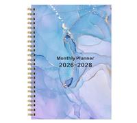 Agenda Planner 2026-2028 - Monthly Planner with 36 Months Spiral Table, Elegant Durable Cover | Professional Journal Organizer for Men Female Students Teacher Families