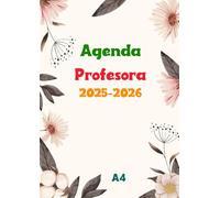 Agenda Profesora 2025-2026 - A4: Grande planificador semanal y mensual | una semana en dos páginas | cuaderno del profesor - agosto de 2025, julio de 2026