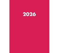 Agenda Rosa 2026: Pianificatore Giornaliera 12 Mesi da Gennaio a Dicembre 2026 | 365 giorni | Italiano Grande A4 | 1 pagina per giorno