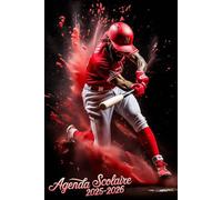 Agenda Scolaire 2025 / 2026: Baseball | Organiseur Semainier | D'août 2025 à juillet 2026 | Pour Garçons et Filles de Primaire | Collège, et Lycée | Format A5 | L'édition française.