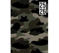 Agenda Scolaire 2025-2026: Camouflage Militaire | Journalier (un jour une page) | 12x17 cm | Format standard | 300 pages | Sept 2025 - juil 2026 | ... | Collège & Lycée | Armée | Ado garçon | Kaki