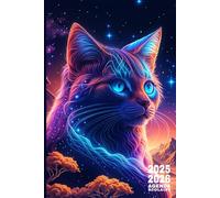 Agenda Scolaire 2025 2026 chat: Soyez le maître incontesté de votre temps, atteignez vos objectifs académiques avec aisance grâce à notre Planificateur Journalier au format A5