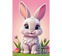 Agenda Scolaire 2025 2026 Fille: Kawaii Lapin Mignon, 1 Jour par page A5 carnet organiseur planificateur étudiant primaire, collège, lycée