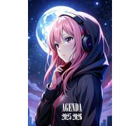 Agenda scolaire 2025 2026: Fille Kawaii Manga Anime | Organisateur et Planificateur Journalier | UN JOUR PAR PAGE | De Septembre 2025 a Juillet 2026 | Ecole Primaire, Collège, Lycée | A5