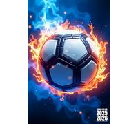 Agenda Scolaire 2025-2026 Football: Fun Ballon Chaussure de Foot Gamer avec Beaucoup d'espace pour noter pour Garcon Fille de Septembre à Juillet Etudiant Primaire, Collège, Lycé, CP, CE1, CM1 et CM2
