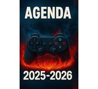 Agenda Scolaire 2025-2026 | Gamer et Manette de Jeux Vidéo | Bi-journalier (2 jours par page) | Format A5 (12×17 cm) | Septembre 2025 - Juillet 2026 | Pour Collège et Lycée | Thème Gaming et Geek