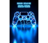 Agenda Scolaire 2025/2026 Gaming Manette de jeux: Planificateur Bi-journalier deux jours par page | Organisateur de Sept 2025 à Juil 2026 | Pour ... et Lycée | Thème Gaming & geek Console Néon