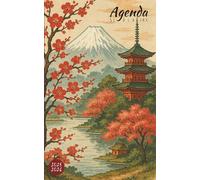 Agenda Scolaire 2025 2026 Japon: Planificateur journalier 1 Jour Par Page Pour fille et garcon - De Septembre 25 à Juillet 26 - Fourniture scolaire ... collège étudiant - Couverture style japonais