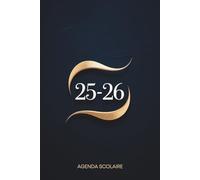 Agenda scolaire 2025 2026: L’art de l’organisation | Du 01 août 2025 au 31 juillet 2026 | Noir