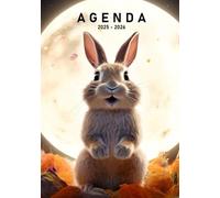 Agenda scolaire 2025 2026 Lapin: Organisateur scolaire (Septembre 2025 / Juillet 2026) - Planificateur Journalier 1 Jour Par Page avec Heure
