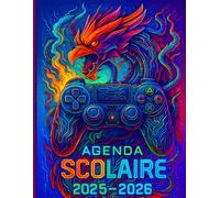 Agenda scolaire 2025 2026 Manette: Couverture Jeux Vidéo le Phénix pour Garçon | Sept 2025 - juil 2026 | Collège et lycée | Gaming