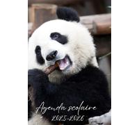 AGENDA SCOLAIRE 2025-2026 PANDA: Organisateur journalier filles et garçons pour la rentrée scolaire |2 jours par page | Format a5 avec citations motivantes
