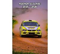 Agenda Scolaire 2025 2026: Planificateur Journalier spécialement conçu pour les étudiants, avec une mise en page sur deux pages pour chaque semaine, Motif Voiture De Course