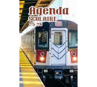 AGENDA SCOLAIRE 2025-2026 TRAIN: Primaire ,Collège ,Lycée pour Fille & Garçon | Format A5 (15x21 cm) | Du 1er Septembre 2025 au 31 Juillet 2026