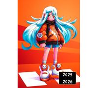 Agenda Scolaire 2025-2026 - Une Page par Jour - Compact 12x17 cm - Illustration Kawaii Fille - Pour Primaire, Collège, Lycée: Planificateur journalier ... et ados, Fille et garçon | Format pratique