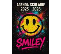 Agenda Scolaire 2025 - 2026: Une page par jour pour une organisation fun et efficace, idéal pour le collège et le lycée - version Graffiti smiley