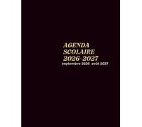 Agenda Scolaire 2026-2027: Cahier de planification quotidien A4, Bilingue Français-Anglais avec mot du jour, organisation complète pour élèves