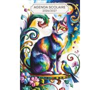 Agenda Scolaire 2026 2027 CHAT: Organisateur Journalier Pour Planifier Et Réussir Votre Année | Primaire - Collège - Lycée | Format A5