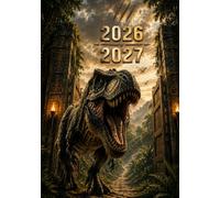 Agenda Scolaire 2026-2027 : Dinosaure T-Rex: Journalier 1 jour par page | Cahier de texte A5 bilingue Français-Anglais | Emploi du temps, notes, ... scolaire pour les passionnés de dinosaures