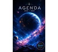 Agenda Scolaire 2026 2027 Espace: Planificateur Journalier 1 Page par Jour - Univers et Galaxies - Collège, Lycée et Étudiants - 6 Illustrations à Colorier - Citations Inspirantes