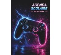 Agenda Scolaire 2026-2027 Gamer : 1 Jour par Page, Format A5 (14,8 x 21 cm), Agenda Gamer Neon pour Garçon,: Cahier de texte complet avec emploi du ... pour élèves passionnés de jeux vidéo