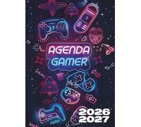 Agenda Scolaire 2026 2027 Gaming: Planificateur de Mission Quotidien avec Design Jeu Vidéo | Cahier de Textes pour Élève de Septembre à Juillet | Organisateur Level up