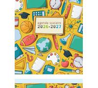 Agenda scolaire 2026-2027: Grand format | Dyspraxie, Dysgraphie, Dyslexie | Lignes Pointillées et Fond Alterné Anti-Fatigue Cognitive | 1 semaine par ... Surcharge Visuelle | Enfant Primaire Collège