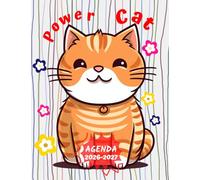 Agenda scolaire 2026-2027 : Journalier, 1 page par jour, Format 17x22 cm, couverture souple , 283 pages sur papier crème 90gr/m², Power cat