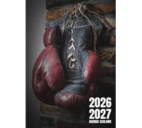 Agenda scolaire 2026 - 2027 | Journalier (une page par jour) | Étudiants, élèves de primaire, collège et lycée | Couverture gants de boxe