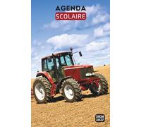 Agenda Scolaire 2026 2027: Planificateur journalier 1 Jour Par Page - De Septembre 26 à Juillet 27 - Fourniture scolaire pour fille et garcon de cm1 cm2 lycée colege etudiant - Couverture Tracteur