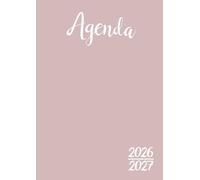 Agenda Scolaire 2026-2027: Rose Pastel | Journalier (une page par jour) | 12x17 cm | 300 pages | Couverture souple unie et brillante | sept 2026 - juil 2027 | Etudiant & collège | Fille