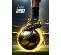 Agenda Scolaire 2026-2027: Un jour par page - De septembre à juillet / Idéal pour les élèves du primaire, collège et lycée / Édition Football