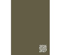 Agenda Scolaire 2026-2027: Vert Kaki | Journalier (un jour par page) | Format standard 12x17 cm | Sept 2026 - juil 2027 | Etudiant | Collège et Lycée | Ado garçon & fille | Pas cher