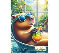 Agenda Scolaire Capybara Kawaii: Journalier, une Page par Jour | De Septembre à Juillet | 12 x 17 cm, Format Standard | Pour Elèves Ecole Primaire, ... Garçon, Adolescent | Animal, Animaux, Rongeur